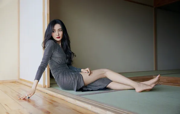 Картинка dress, legs, woman, young, beautiful, asian, Mi Yang