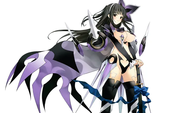 Girl, fantasy, sexy, lingerie, pantsu, cleavage, panties, thighhighs