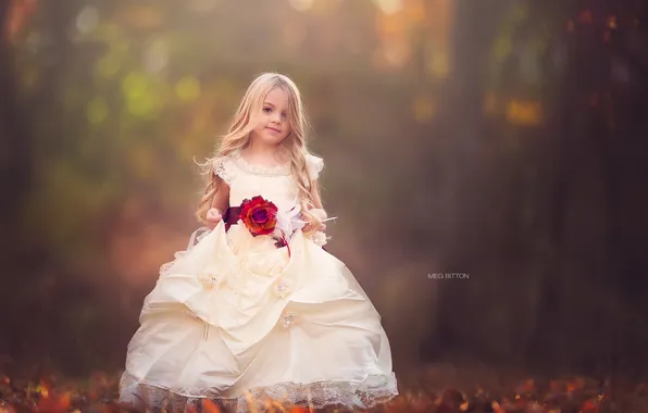 Цветы, природа, девочка
