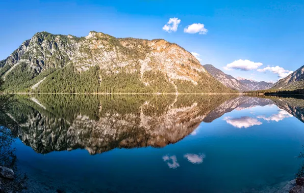 Картинка Природа, Отражение, Горы, Озеро, Австрия, Альпы, Gebirgssee