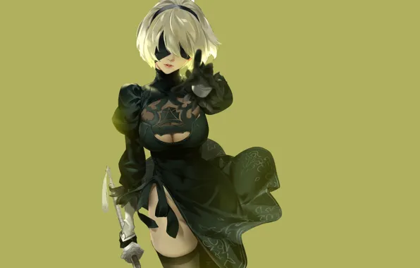 Girl, sexy, Anime, nier, beckon