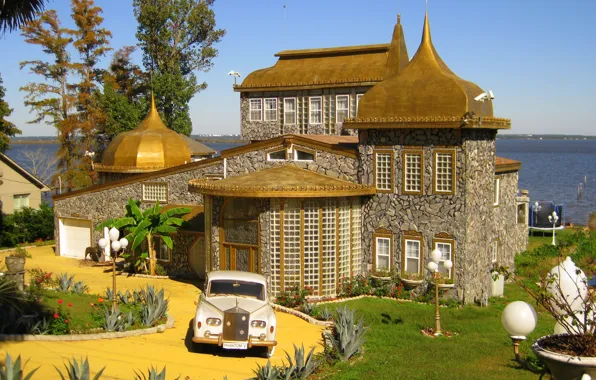 Город, дом, архитектура, особняк, экстерьер, mansion on Pensacola bay