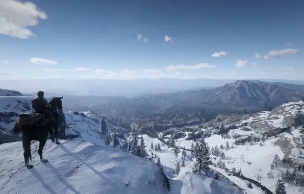 Горы, Red Dead Redemption 2, Пейжаш