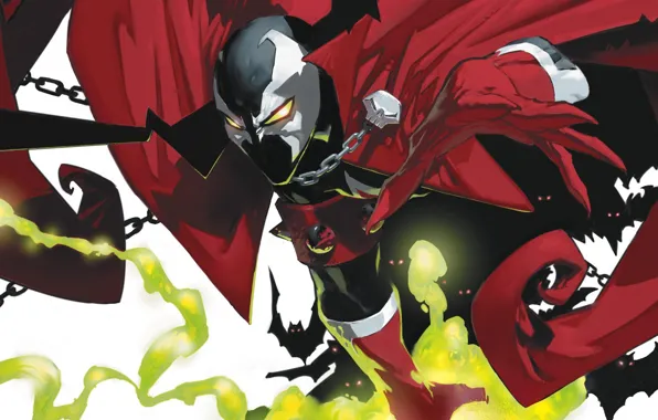 Цепь, летучие мыши, плащ, спаун, spawn