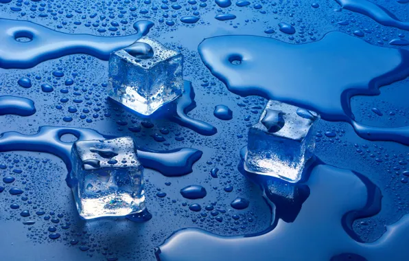 Картинка water, liquid, Ice cubes, solid state