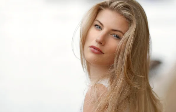 Картинка взгляд, лицо, фон, модель, волосы, блондинка
