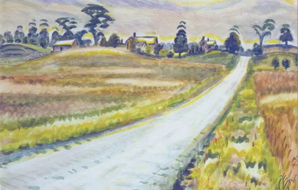 Картинка Charles Ephraim Burchfield, 1943-45, The Shining Road