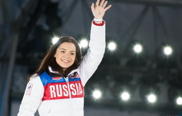 Картинка улыбка, Девушка, олимпиада, girl, Россия, Russia, Сочи, 2014