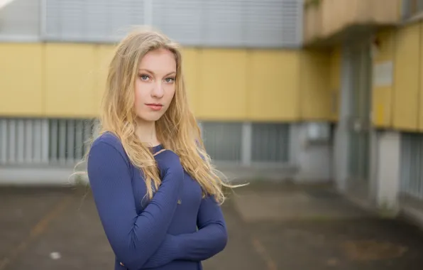 Взгляд, девушка, фон, Nadine