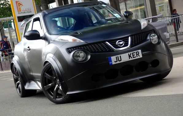 Черный, матовый, black, front, street, mat, Жук-Р, Nissan Juke-R