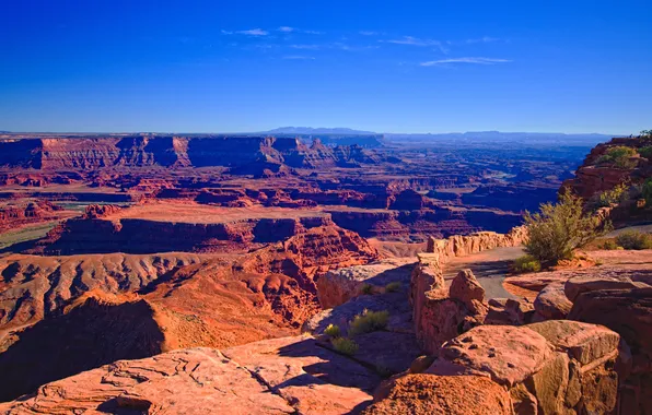 Картинка небо, горы, природа, каньон, Юта, США, utah, dead horse point