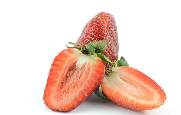 Картинка ягоды, клубника, дольки, berries, strawberries, slices