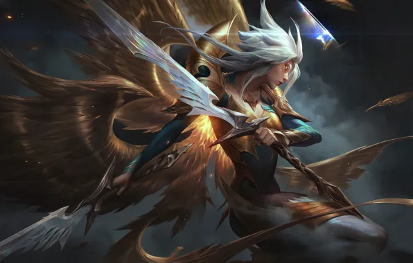 Игры, art, Kayle, League_Of_Legends