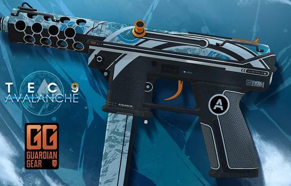 Avalanche, раскрас, workshop, cs go, custom paint job, tec9, tec-9