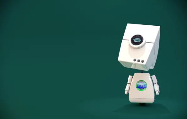 Глаз, робот, robot, взгляд в небо, Bot