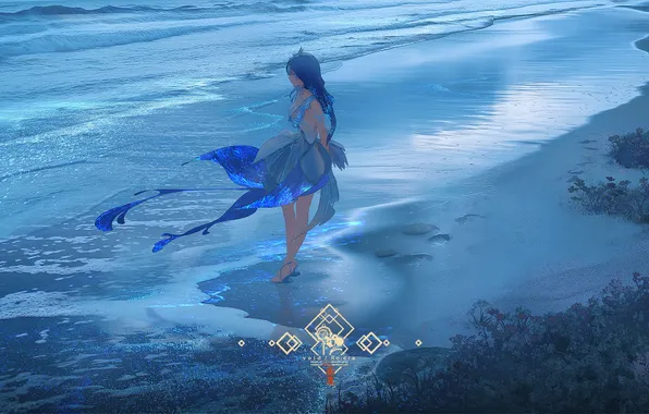 Море, девушка, Wuthering Waves, Shorekeeper