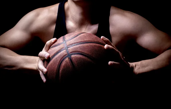 Basketball, woman, ball