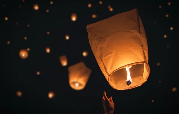 Light, night, lampion