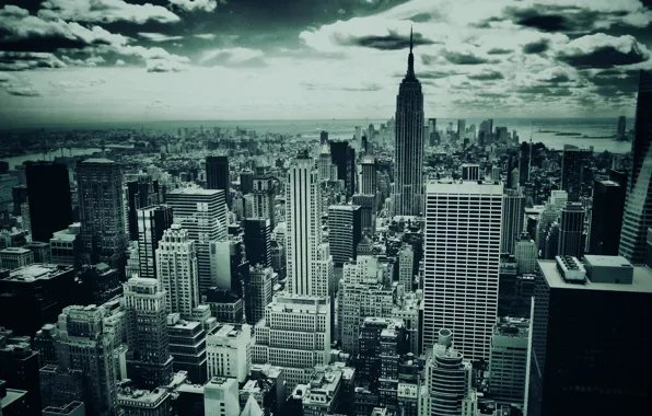 Картинка города, widescreen, New York minute, 1920 x 1200