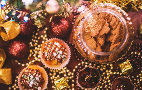 Картинка новый год, рождество, christmas, new year, sweet, cookies, decoration, xmas