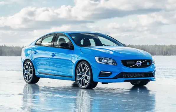 Volvo, Голубой, Вольво, Лёд, S60, Polestar, С60