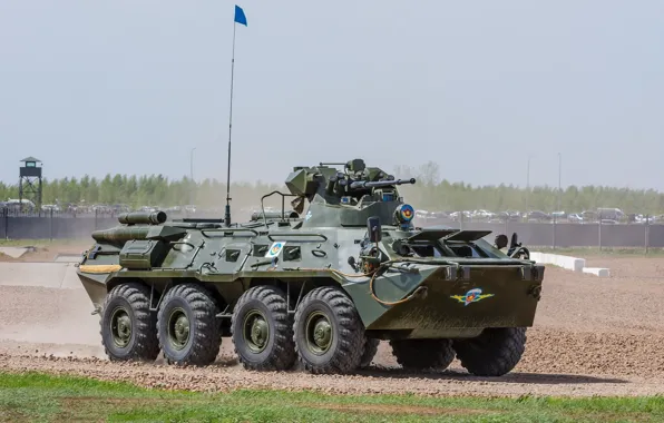 Вездеход, военная техника, флажок