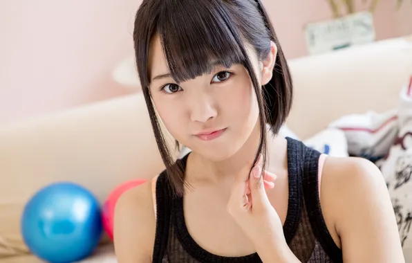 Beautiful, Asian, Model, Smile, Ball, Woman, Cute, Pretty