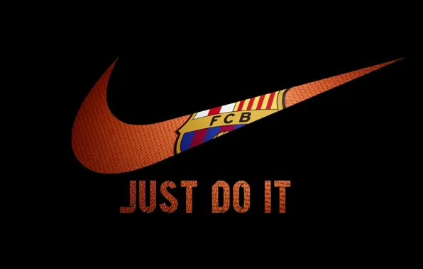 Картинка Футбол, Nike, Football, FC Barcelona, ФК Барселона, Найк, Just do it