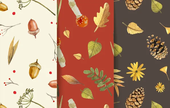 Картинка фон, текстура, patterns, Autumn, Background, Leaves