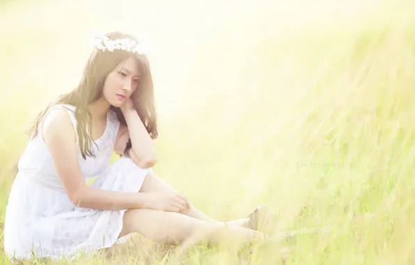 Лето, девушка, свет