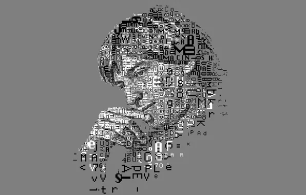 Лицо, коллаж, Apple, вектор, Стив Джобс, Steve Jobs