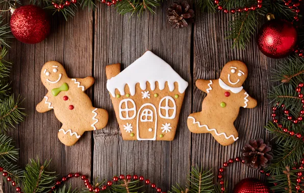 Картинка Новый Год, печенье, Рождество, Christmas, выпечка, сладкое, Xmas, глазурь