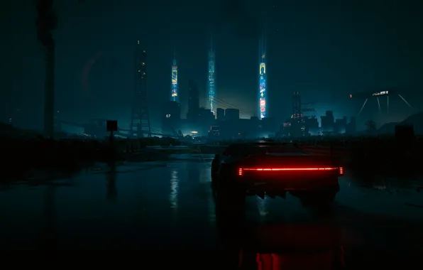Avto, Cyberpunk 2077, Night City, Cd projekt red