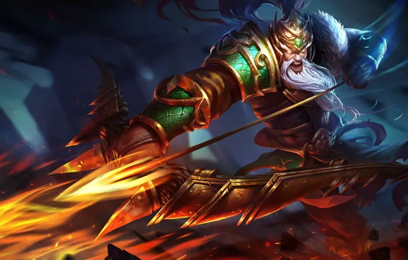 Лук, стрела, art, лучник, Heroes of Newerth, Artillery, Huang Zhong Artillery