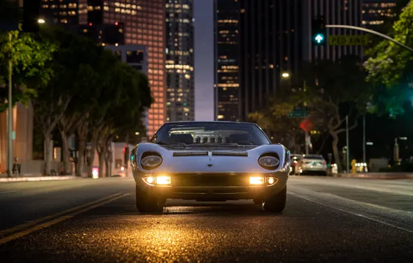 Lamborghini, 1971, front, Miura, Lamborghini Miura P400 S