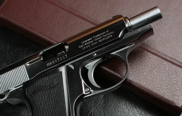 Картинка пистолет, самозарядный, PPK/S, «Вальтер», Maruzen Walther