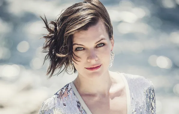 Взгляд, портрет, Милла Йовович, Milla Jovovich, Harper's Bazaar