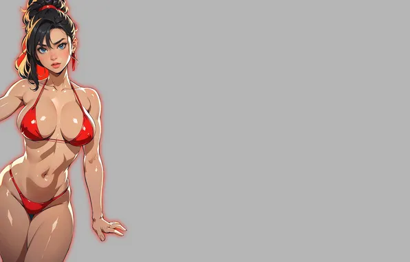 Girl, sexy, boobs, anime, pretty, breasts, babe, bikini