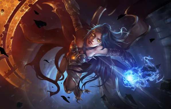 Девушка, Girl, Магия, Fantasy, Арт, Art, Фантастика, Magic