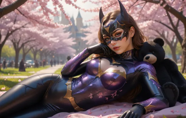 Картинка park, resting, batgirl