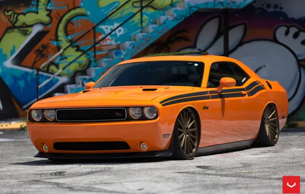 Картинка Dodge, Challenger, Vossen, Wheels, Bronze, VFS2, 2015 - 1067