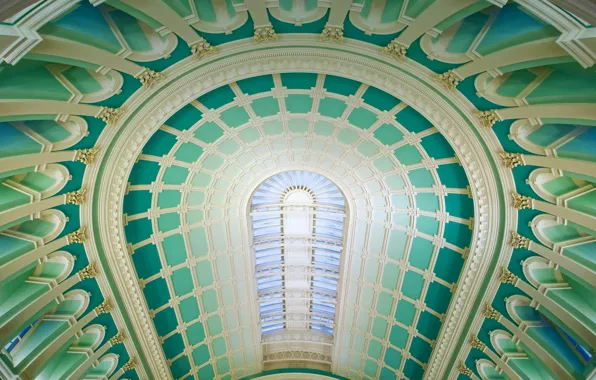 Картинка купол, Дублин, Национальная библиотека Ирландии, читальный зал