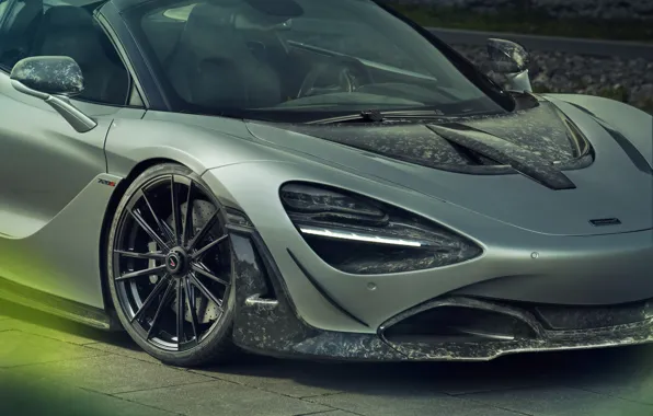 McLaren, суперкар, вид спереди, Spider, Novitec, 720S, 2019