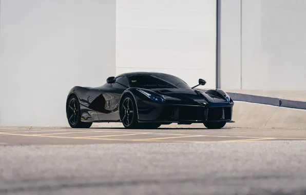 Ferrari, Black, Wheels, LaFerrari