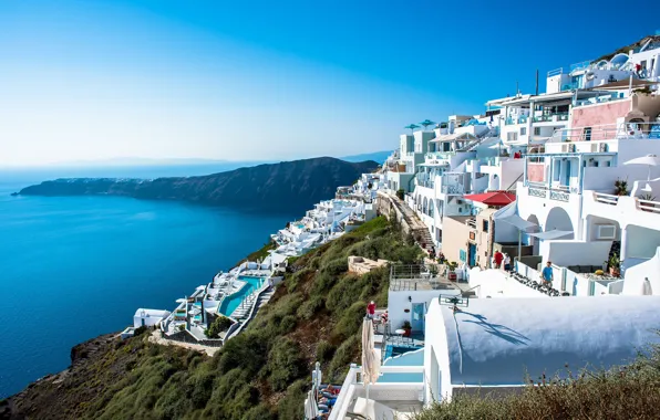 Море, побережье, Греция, Oia