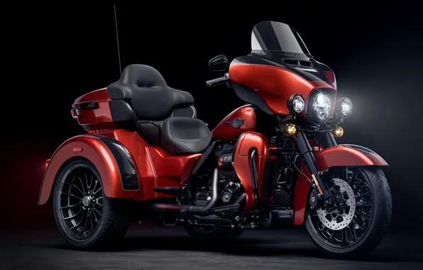 Harley-Davidson, Ultra, Bikes, 2025, Dark background, Tri Glide
