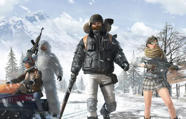 Зима, солдаты, PlayerUnknown's Battlegrounds
