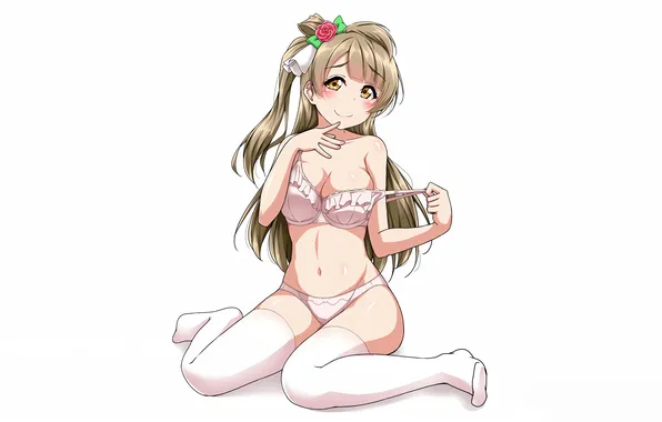 Girl, rose, sexy, lingerie, pantsu, bra, cleavage, panties