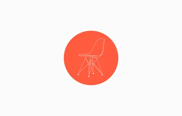 Кресло, Круг, Стул, Chair, Тонкие линии