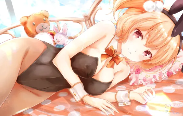Девушка, Аниме, Подушка, Арт, Игрушки, girlfriend (kari)